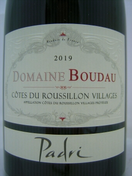 Domaine Boudau Padri 2019 AOP Côtes du Roussillon Villages Rotwein trocken 0,75l